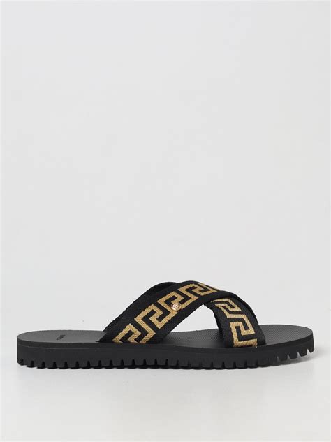 versace leather sandals men.